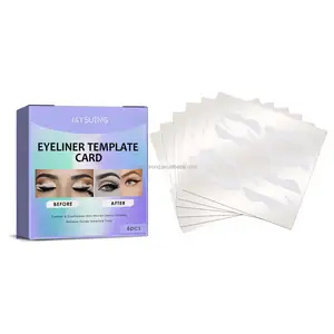 24 paires d'autocollants pour yeux en forme de queue de poisson, eye-liner pour chat, maquillage, <span class=keywords><strong>pochoir</strong></span> pour fard à paupières - Product Image 1