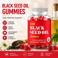 Gummies d'huile de cumin noir à marque privée OEM avec une teneur élevée en TQ pour les marques de bien-être