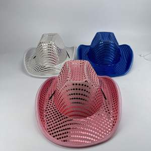 Chapeau lumineux LED coloré chapeau de <span class=keywords><strong>cowboy</strong></span> adulte pour les chapeaux de costume de fête de noël d'halloween - Product Image 6