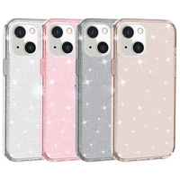 Coque de téléphone transparente en acrylique scintillante de luxe pour iPhone 18 Pro, 17, 16, 11 Pro Max, XS, XR, 15, 14, 17e – Housse de protection mobile