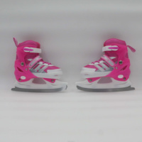 Patins à glace réglables de niveau professionnel rose cool patins à roues alignées de vitesse roues de patin à roulettes pour une utilisation en extérieur