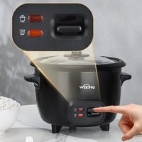 Mini cuiseur à riz électrique, petit cuiseur multifonction portable avec couvercle en verre, cuiseur à riz automatique pour usage domestique