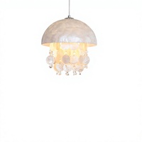 Lustre suspendu vintage en cristal rond, lampe suspendue décorative blanc chaud pour salon, chambre à coucher, salle à manger