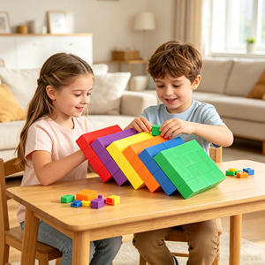 Set <span class=keywords><strong>di</strong></span> 96 Blocchi Magnetici da Costruzione 2.0cm, Gioco Educativo STEM per Bambini e Bambine, Casa e Asilo - Product Image 2