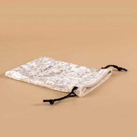 Pochette en velours diamanté personnalisée avec logo imprimé, écologique, petite pochette cadeau de luxe en velours pour l'emballage de bijoux