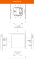 Sunworld YC-SM41P AC 110-240V Écran tactile IPS de 4 pouces avec RJ45/POE/RS485 pour interphone sans fil pour maison intelligente