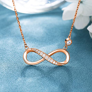 <b>Infinity</b> Pendant Necklace for Women Minimalist Valentine Gift Jewelry - Product Image 6