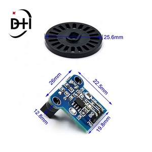 Hc-020k โมดูลวัดความเร็วแบบโฟโตอิเล็กทริค รถเข็นวัดความเร็วแบบ 4wd การวัดความเร็วแบบคู่พร้อมชุดตัวเข้ารหัสดิสก์โค้ด - Product Image 2
