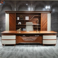 2024 nouveau Style chinois noir noyer bois massif patron bureau grand luxe directeur bureau bureau pour bureau maison