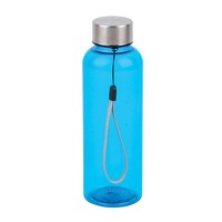 Bouteille d'eau RPET écologique de 16 oz (500 ml) sans BPA, avec logo personnalisé, design minimaliste, pour une consommation directe, idéale pour l'extérieur