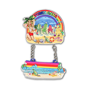 Aimant de réfrigérateur en bois avec logo personnalisé, souvenir cadeau du Mexique avec emballage personnalisé, article promotionnel pour le tourisme et les voyages - Product Image 4