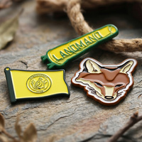 Badge métallique personnalisé en alliage de zinc émaillé 3D, motif dessin animé mignon, pour cadeaux et objets de collection – Fabrication usine