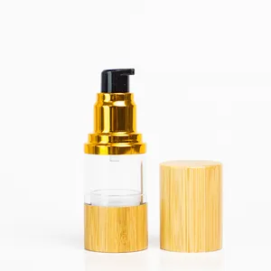 Small Batch Customization Real Bamboo 24/410 28/410 Pump 32 Solid Wood Caps Bamboo Lids for small bamboo glass bottle