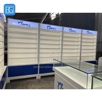 Étagères de présentation en métal chromé pour magasins industriels, solution tout-en-un pour présentoirs de lunettes
