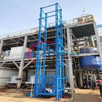 Lift Barang Industri 500kg, Lift Kargo Dinding Luar Ruangan 1000kg 3000kg, Platform Angkat Barang untuk Gudang