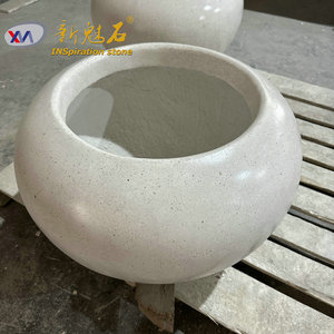 Nuevo Macetero Magic Stone Grc para Exteriores, Base Cuadrada Grande, Estilo Moderno, para Hoteles, Centros Comerciales y Paisajismo - Product Image 5