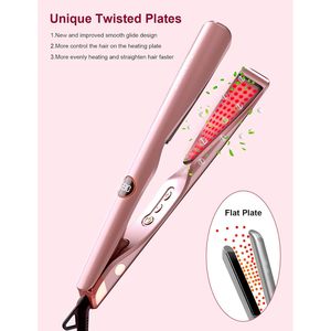 เครื่องหนีบผมและม้วนผม 2 in 1 ยี่ห้อ Landot ขนาด 1 นิ้ว แผ่นเซรามิกแบบลอยตัว แรงดันไฟฟ้าคู่ มอเตอร์ DC ความเร็ว 1 ระดับ - Product Image 2