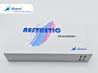 Kit de glaçure régulière Offre Spéciale de zirdent 18 nuances de zircone dentaire en céramique Kit de glaçure et de tache dentaire esthétique naturelle résine 3D