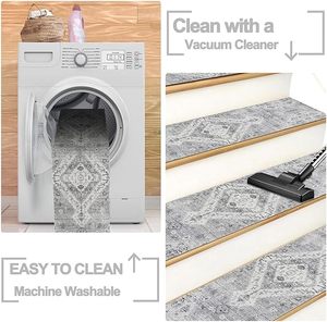 Marches <span class=keywords><strong>d</strong></span>'<span class=keywords><strong>escalier</strong></span> <span class=keywords><strong>auto</strong></span>-adhésives au design innovant, <span class=keywords><strong>tapis</strong></span> à forte adsorption en TPR pour prévenir les glissements et les chutes, utilisables en voiture, lavables à la maison - Product Image 6