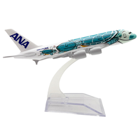 Modèle d'avion en alliage A380 de 16 cm avec logo personnalisable - Fournisseur d'usine Jouet d'aviation