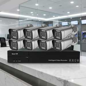 Fsan 8CH 8MP 전체 야외 방수 총알 CCTV 보안 카메라 시스템 H.265 야간 투시경 양방향 오디오 동작 감지 NVR - Product Image 2