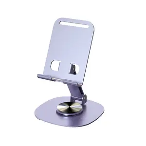 Factory Whole Sale Multi-angle Tablet PC Stand 360 Rotation Adjustable All Metal Material Desktop Phone Holder For Home Office