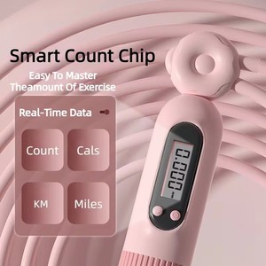 Jump <b>Rope</b> With Counter Adjustable Skipping Calorie Smart for Fitness <b>Exercise</b> and Weight Lose Counting Steel Traini Home Sport - Product Image 2
