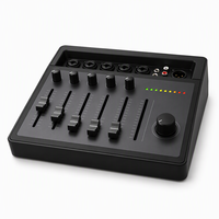Console de mixage compacte Bluetooth USB 5 canaux pour diffusion en direct, podcast, studio à domicile et scène