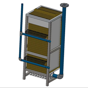 <span class=keywords><strong>Cassette</strong></span> MBR personnalisable Membrane à fibres creuses Panneau de membrane à feuille plate 304 SUS Skid Top Fabrication professionnelle - Product Image 1
