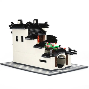 Đồ Chơi Giáo Dục Mô Hình Kiến Trúc Cổ Trung Quốc Khối Xây Dựng Xếp Hình 3D Tự Làm Thủ Công Thu Nhỏ Đồ Chơi Lắp Ráp Cho Trẻ Em - Product Image 3