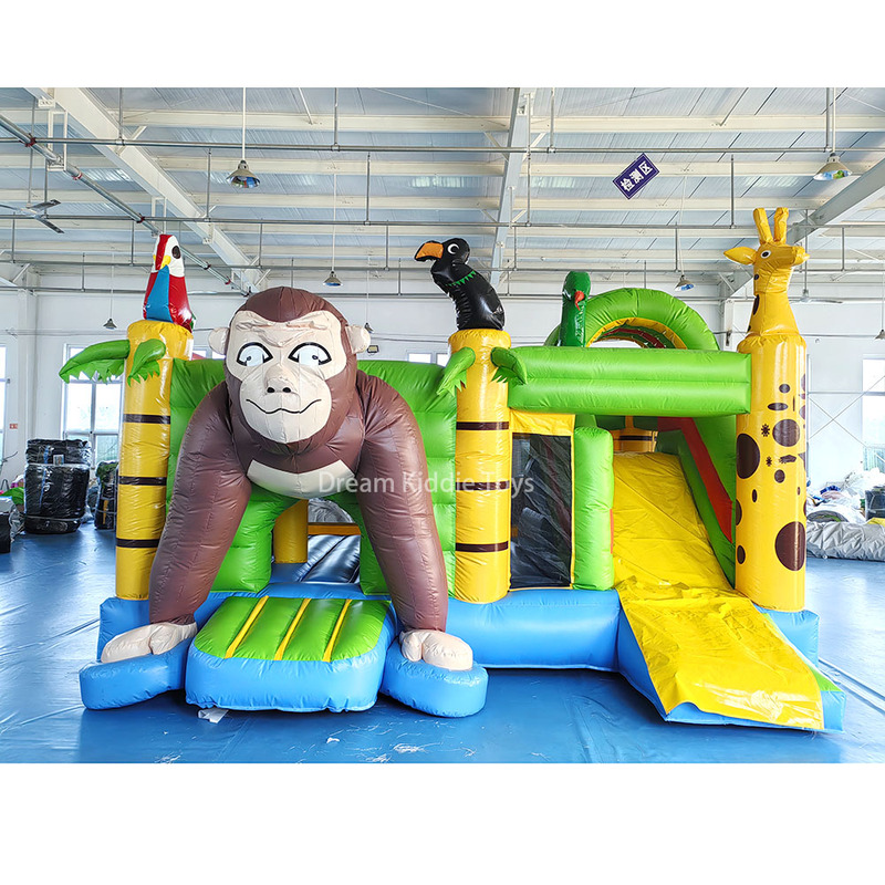 Monkey Inflatable Jumper Jungle Animal Jumping