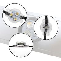 Luz LED RGBW 12v/24v con Forma de Gema para Decoración de Interiores, Luz Puntual LED de 30mm para Decoración Navideña de Exteriores