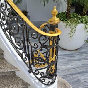 Elegante Puerta de Hierro de Estilo Francés con Diseño Técnico 2D y 3D para Uso Arquitectónico con Soporte Técnico en Línea - Product Image 4