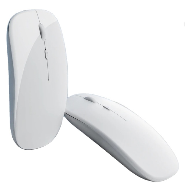 DualMode Rechargeable Bluetooth Mouse with 3D Optical Tracking Wireless BT Mouse for PC/Laptop/Tablet/ 1600 DPI 2.4G USB