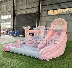 Nouveau design <span class=keywords><strong>de</strong></span> sirène gonflable château gonflable d'intérieur gonflable saut gonflable toboggan combiné - Product Image 2
