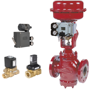 Válvula de Bola Samson Serie 10000-HR y Posicionador de Válvula Fisher DVC3582i con Válvula Solenoide 6212 6407, Proveedor de Stock de Fábrica - Product Image 1