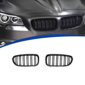 Grille de remplacement double ligne pour BMW Série 5 F10, en ABS, pour pare-chocs avant - Product Image 1