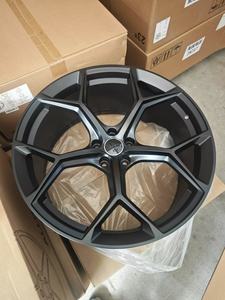 Jantes en alliage YQ Muti Spoke pour RS7, noir satiné, 20, 21, 22 pouces, 5X112, 5 trous, pour voitures particulières <span class=keywords><strong>Audi</strong></span> RS6, <span class=keywords><strong>RS8</strong></span>, A8, A6 - Product Image 3