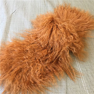 Tappeto in Pelliccia di Pecora Mongola a Pelo Lungo e Riccio, Vari Colori, Retro in Morbida Pelle Scamosciata, 100% Lana d'Agnello Mongola per Abbigliamento e Auto - Product Image 3