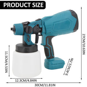 <span class=keywords><strong>Pistolet</strong></span> de pulvérisation électrique sans fil portable, <span class=keywords><strong>batterie</strong></span> lithium rechargeable, machine de pulvérisation de peinture de qualité industrielle/DIY, gobelet de 800 ml - Product Image 5