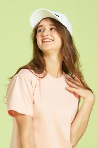 Camiseta Rosa de Manga Corta con Cuello Redondo, Corte Regular, Color Sólido, Informal, de Punto Jersey, de Algodón, para Hombre - Product Image 1