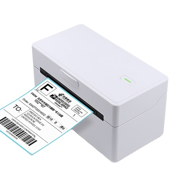 MD401 80mm 3Inch Thermal Sticker Wireless Portable Desktop Label Printer Blue/tooth USB
