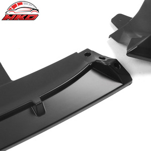 ลิ้นกันชนหน้าสำหรับ Honda Accord 2021-2022 รุ่น IKON V1 สไตล์ 3 ชิ้น วัสดุ PP สีดำด้าน พร้อมดิฟฟิวเซอร์และแผ่นกันกระแทก - Product Image 5