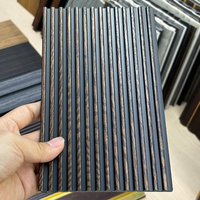 Vente en gros de panneaux muraux PS multi-design Panneau au charbon de bois Panneau à persiennes Décoration intérieure