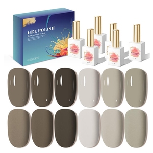 AILANUO livraison gratuite 6 couleurs Kit d'ongles professionnel Uv Gel vernis à ongles personnalisé OEM faites votre propre marque ongles fournitures Salon - Product Image 1