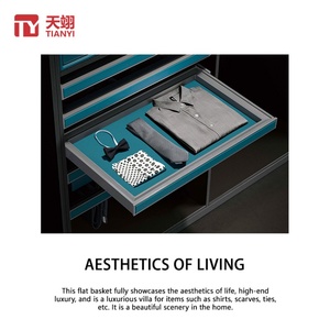 Modern Aluminium Alloy Wall Mount Detachable Wardrobe Hardware Pull-Out Leather <b>Storage</b> <b>Box</b> Accessory Home Furniture Bedroom - Product Image 4