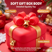 Coffret Cadeau de Noël Jouet Squishy Doux à Remontée Lente Anti-Stress en PVC Unisexe à partir de 5 ans Cadeau de Fêtes