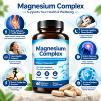 Complément de Magnésium Naturel pour un Sommeil Apaisant, Capsules de Restauration du Sommeil pour Adultes, Marque Blanche, Non-Causeuse d'Accoutumance