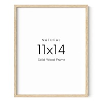 Meilleures ventes transfrontalières : Cadres photo en bois massif de 11 et 14 pouces, encadrement d'affiches, arrangements muraux, personnalisation sur mesure