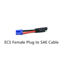 Câble de charge robuste 10AWG 2 broches SAE vers EC5 femelle, faisceau de câbles adaptateur d'alimentation CC pour batterie de voiture automobile
